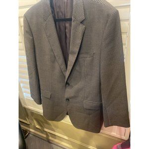 Hugo Boss‎ Gray Check 100% Virgin Wool Sport Coat Blazer Jacket Size 44R $550$